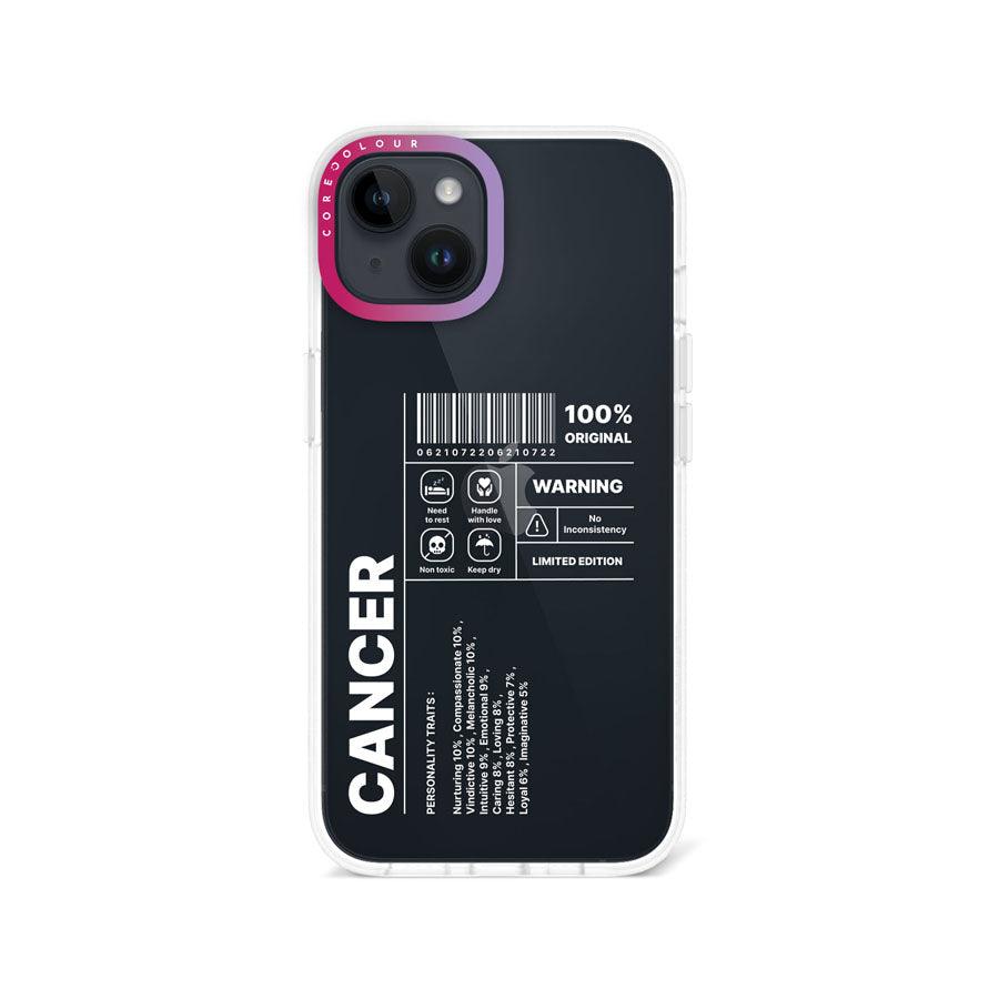 iPhone 14 Warning Cancer Phone Case - CORECOLOUR