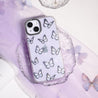 iPhone 15 Butterfly Kiss Glitter Phone Case - CORECOLOUR