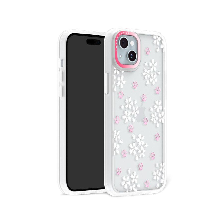 iPhone 15 Cherry Blossom Paw Phone Case - CORECOLOUR