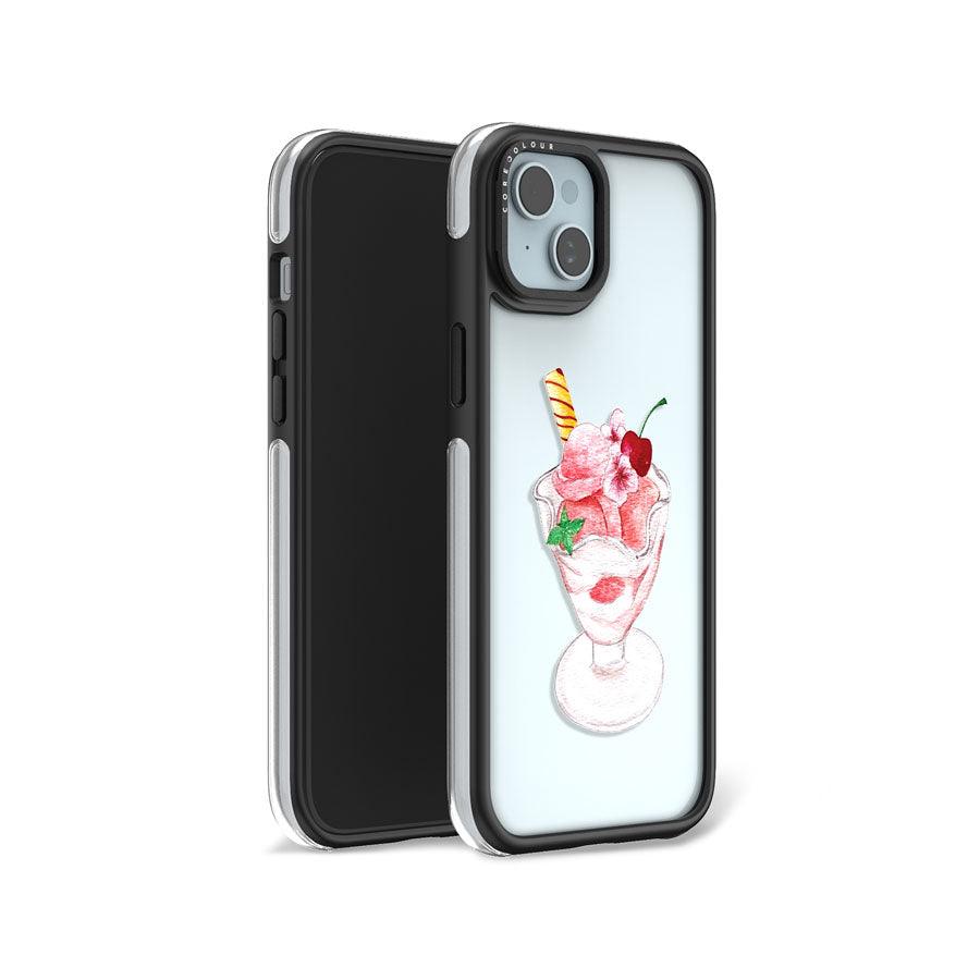 iPhone 15 Cherry Parfait Camera Ring Kickstand Case - CORECOLOUR
