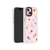 iPhone 15 Flying Hearts Glitter Phone Case - CORECOLOUR