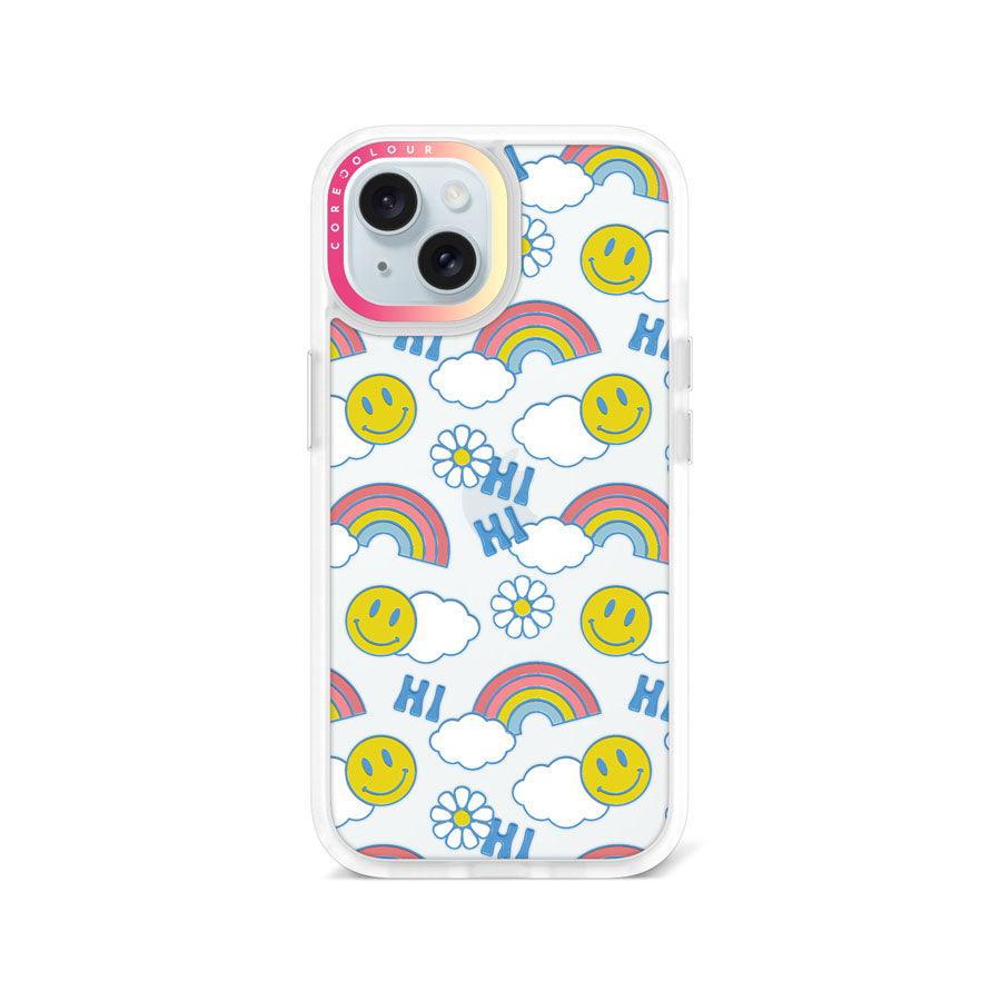 iPhone 15 Hi There! Rainbow Phone Case - CORECOLOUR