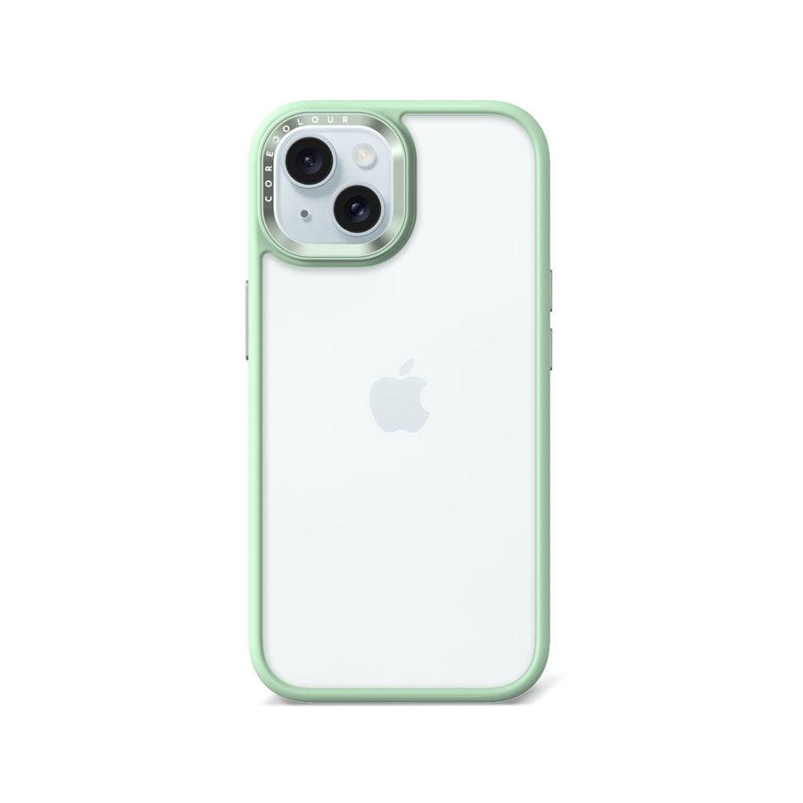 iPhone 15 Hint of Mint Clear Phone Case - CORECOLOUR