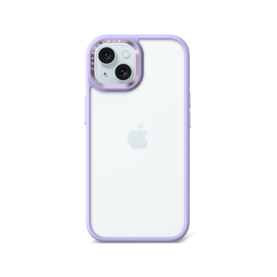 iPhone 15 Lavender Hush Clear Phone Case - CORECOLOUR