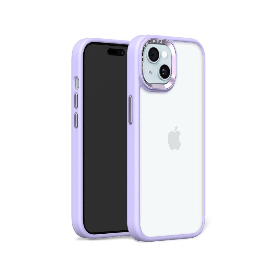 iPhone 15 Lavender Hush Clear Phone Case - CORECOLOUR