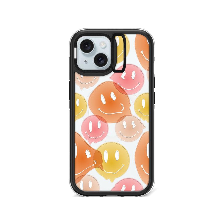 iPhone 15 Melting Smile Ring Kickstand Case MagSafe Compatible - CORECOLOUR