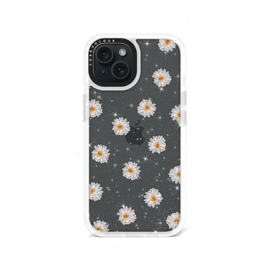 iPhone 15 Oopsy Daisy Glitter Phone Case - CORECOLOUR