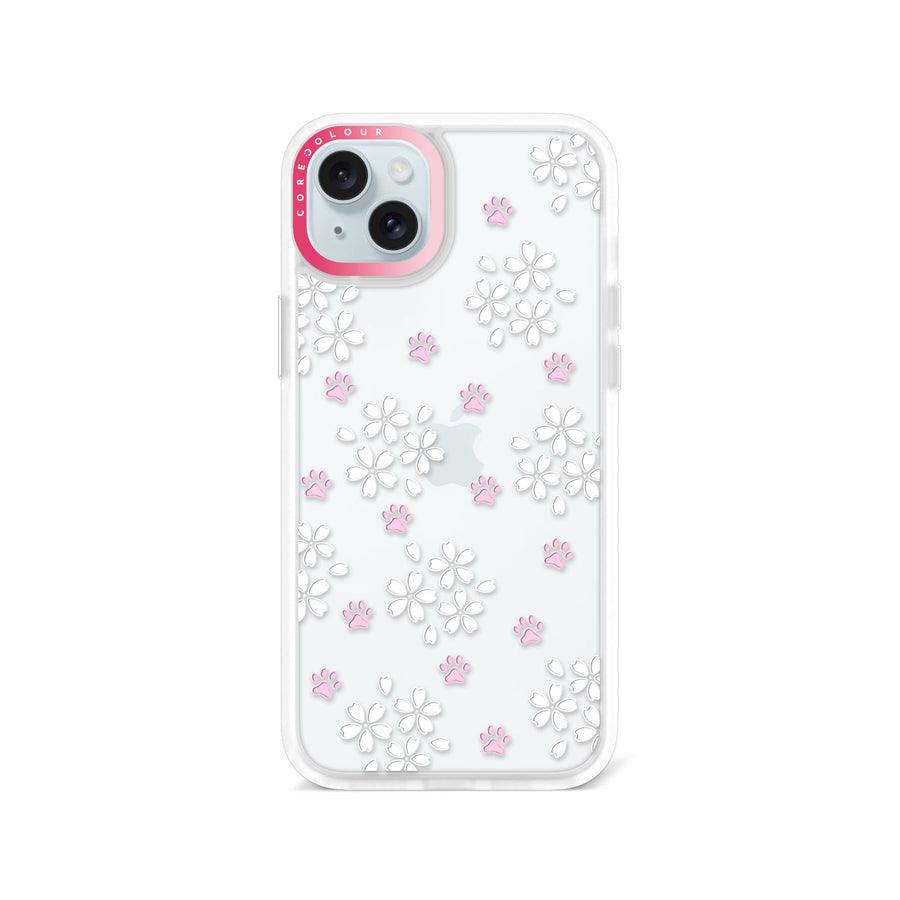 iPhone 15 Plus Cherry Blossom Paw Phone Case - CORECOLOUR