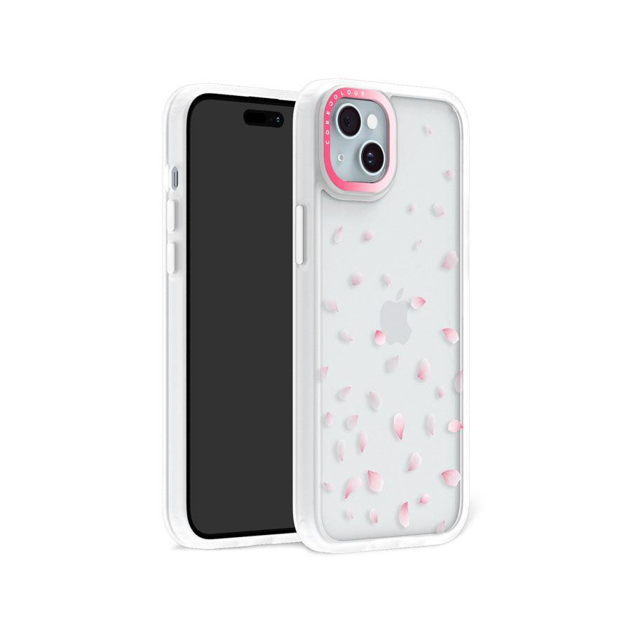 iPhone 15 Plus Cherry Blossom Petals Phone Case - CORECOLOUR