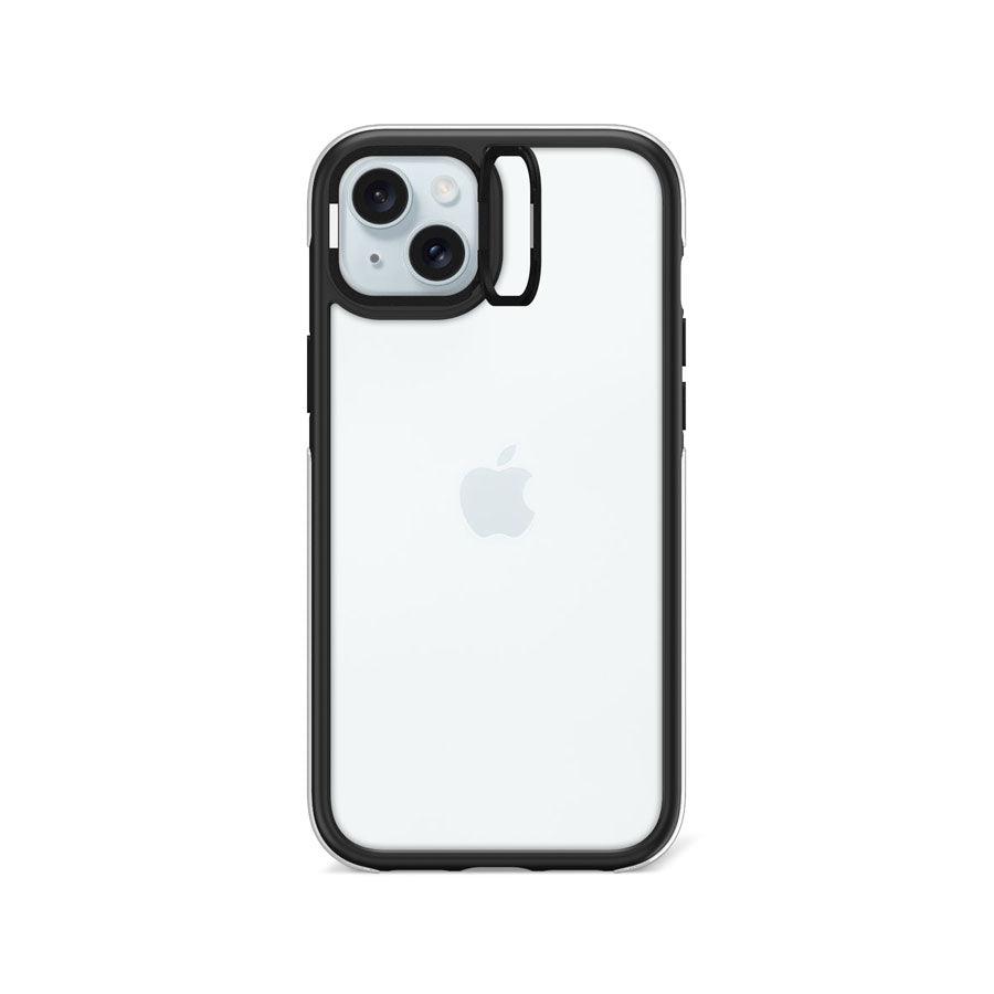 iPhone 15 Plus Clear Camera Ring Kickstand Case - CORECOLOUR