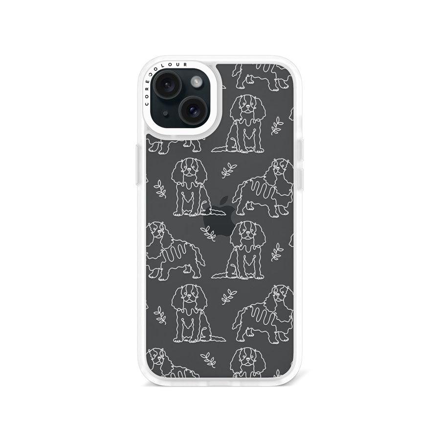 iPhone 15 Plus Cocker Spaniel Minimal Line Phone Case - CORECOLOUR