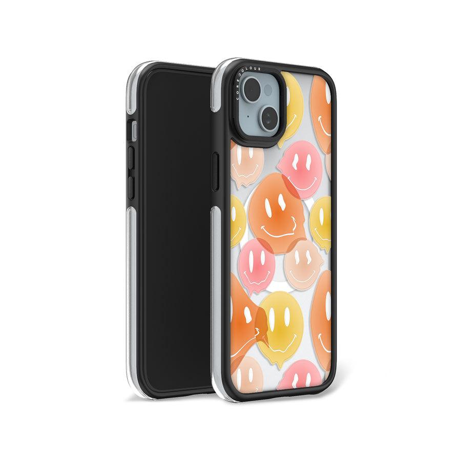 iPhone 15 Plus Melting Smile Ring Kickstand Case MagSafe Compatible - CORECOLOUR