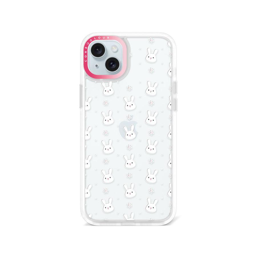 iPhone 15 Plus Rabbit and Flower Phone Case - CORECOLOUR