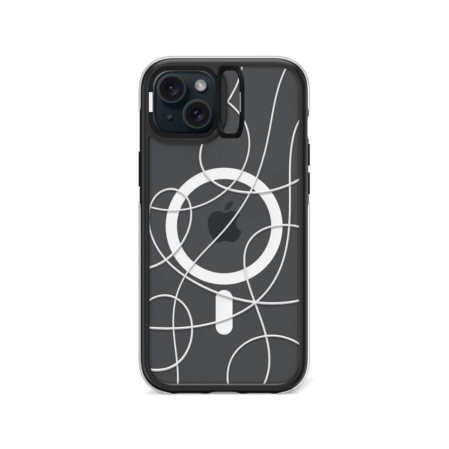 iPhone 15 Plus Seeing Squiggles Ring Kickstand Case MagSafe Compatible - CORECOLOUR