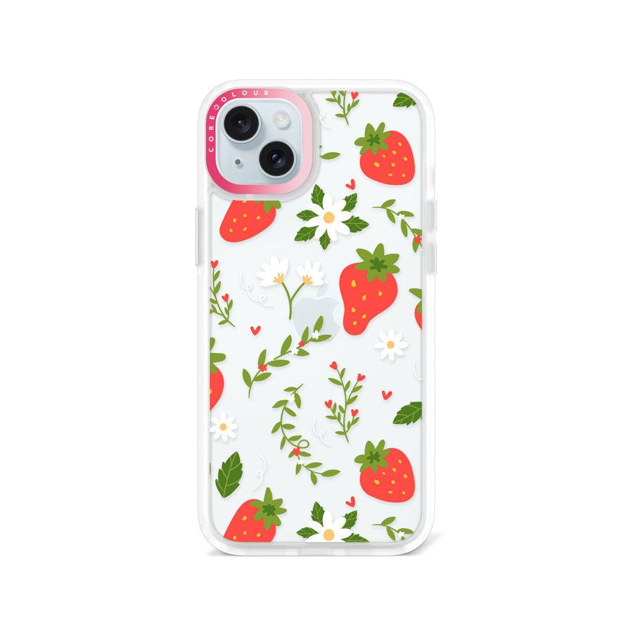 iPhone 15 Plus Strawberry Flower Phone Case - CORECOLOUR