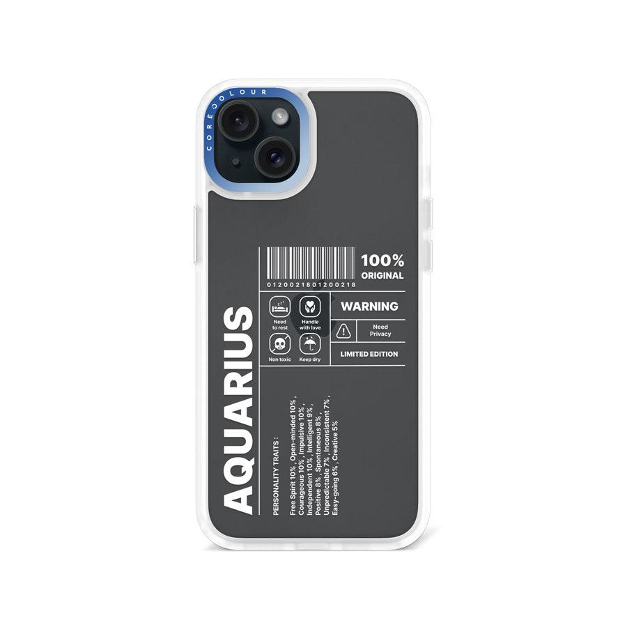 iPhone 15 Plus Warning Aquarius Phone Case - CORECOLOUR