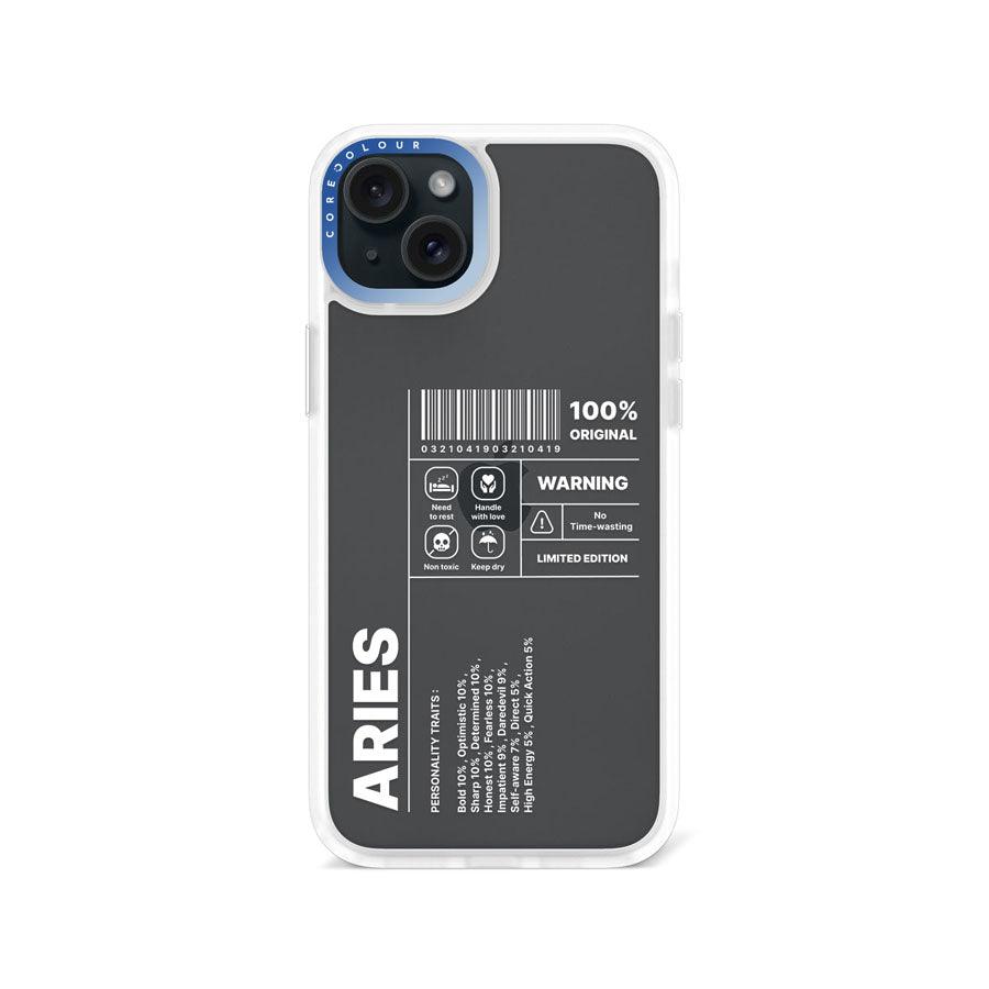 iPhone 15 Plus Warning Aries Phone Case - CORECOLOUR