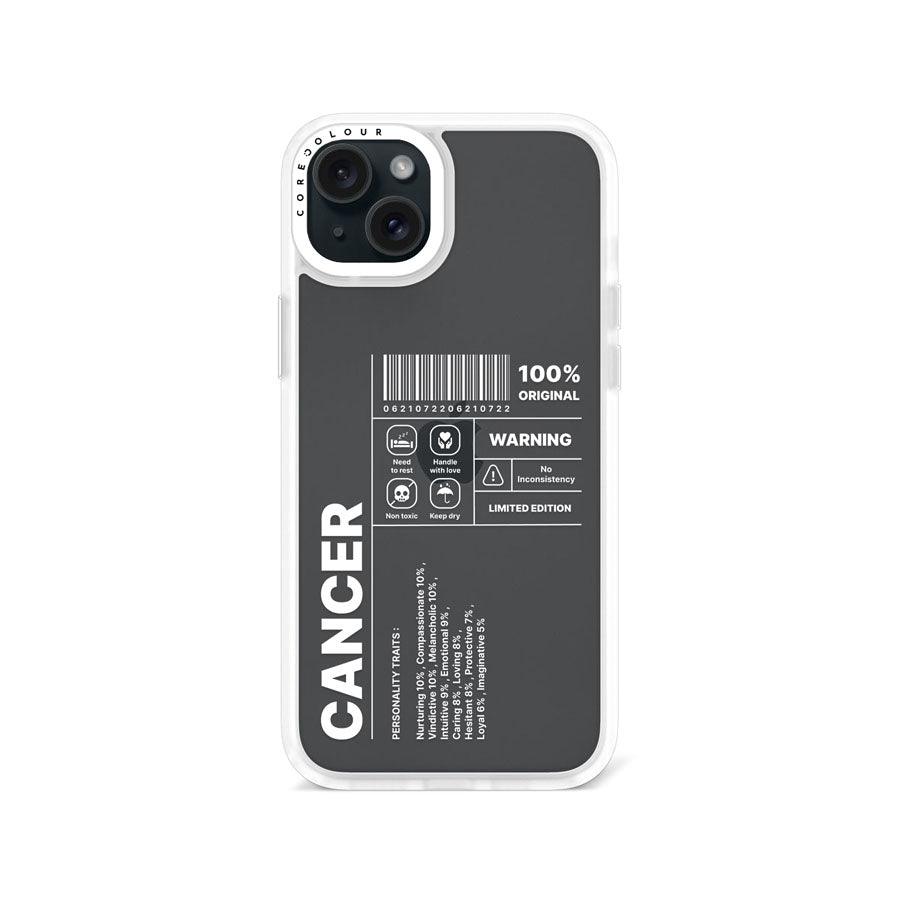 iPhone 15 Plus Warning Cancer Phone Case - CORECOLOUR