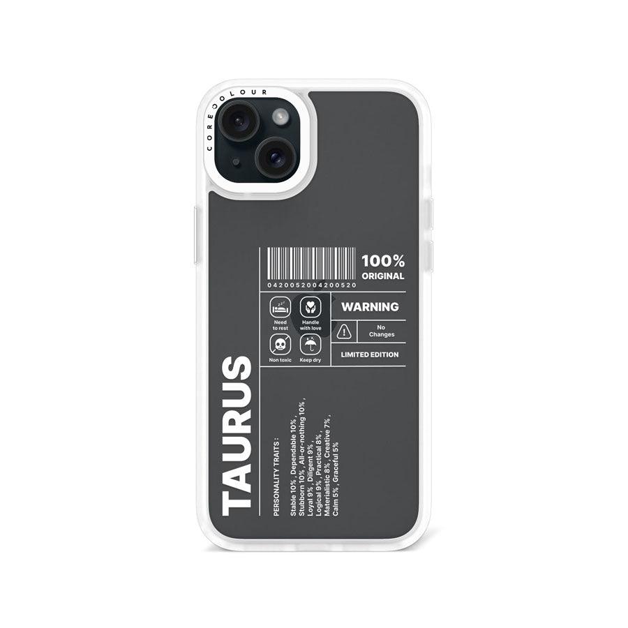 iPhone 15 Plus Warning Taurus Phone Case - CORECOLOUR