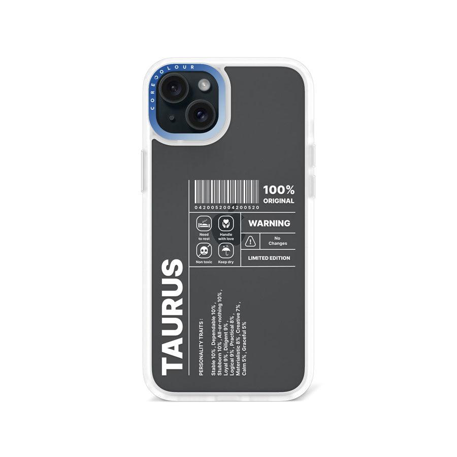 iPhone 15 Plus Warning Taurus Phone Case - CORECOLOUR