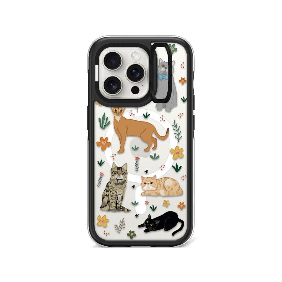 iPhone 15 Pro A Purr-fect Day Ring Kickstand Case MagSafe Compatible - CORECOLOUR
