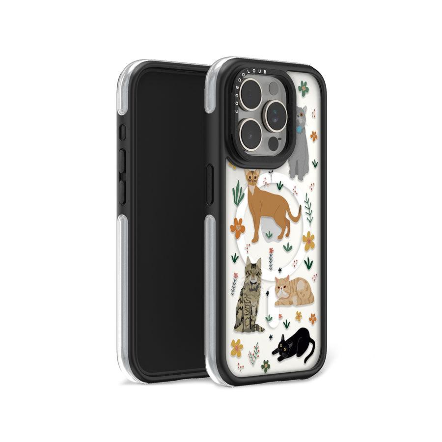 iPhone 15 Pro A Purr-fect Day Ring Kickstand Case MagSafe Compatible - CORECOLOUR