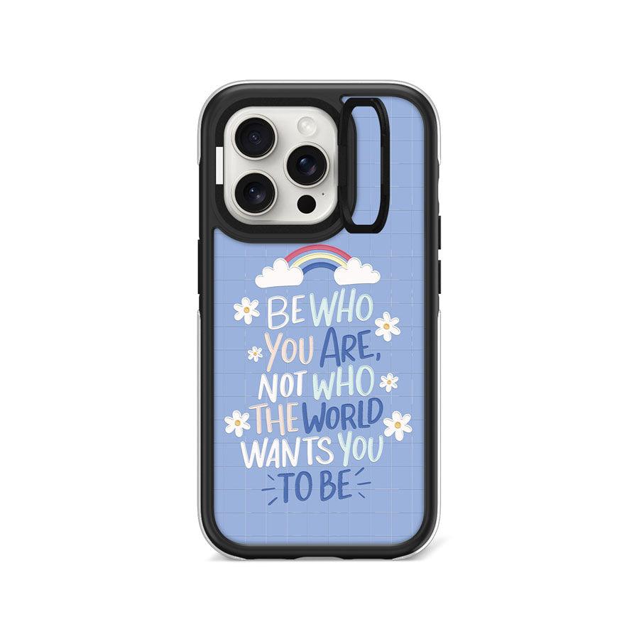 iPhone 15 Pro Be Who You Are Ring Kickstand Case MagSafe Compatible - CORECOLOUR