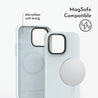 iPhone 15 Pro Blue Beauty Phone Silicone Case Magsafe Compatible - CORECOLOUR