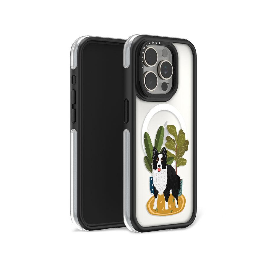 iPhone 15 Pro Border Collie Ring Kickstand Case MagSafe Compatible - CORECOLOUR