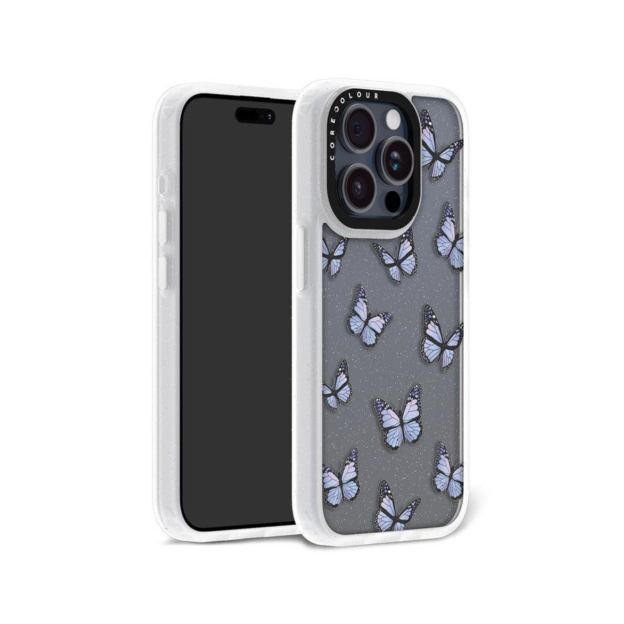 iPhone 15 Pro Butterfly Kiss Glitter Phone Case - CORECOLOUR