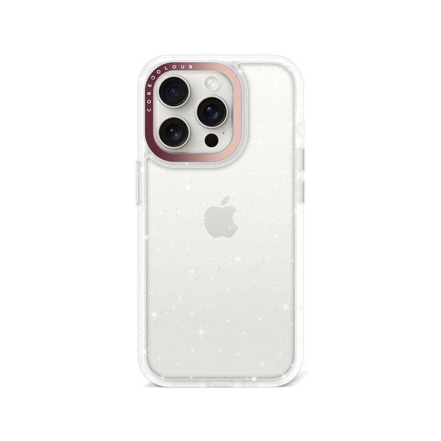 iPhone 15 Pro Clear Glitter Phone Case - CORECOLOUR