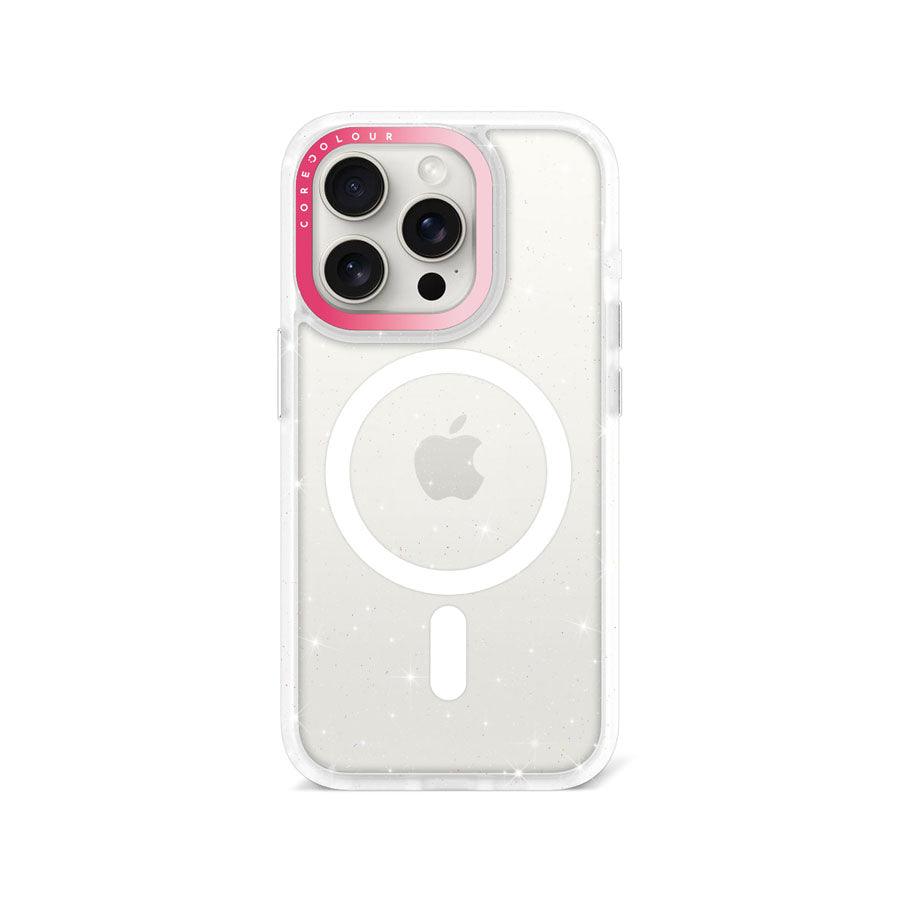 iPhone 15 Pro Clear Glitter Phone Case Magsafe Compatible - CORECOLOUR