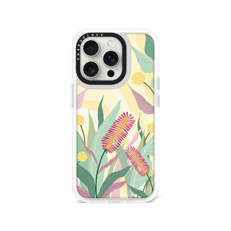 iPhone 15 Pro Crimson Bottlebrush Phone Case - CORECOLOUR