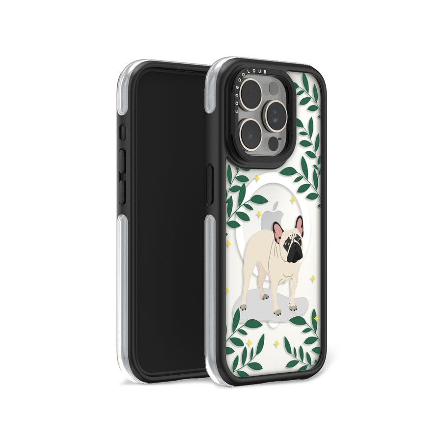 iPhone 15 Pro French Bulldog Ring Kickstand Case MagSafe Compatible - CORECOLOUR