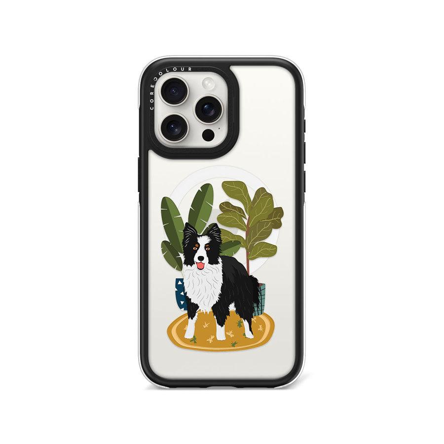 iPhone 15 Pro Max Border Collie Ring Kickstand Case MagSafe Compatible - CORECOLOUR