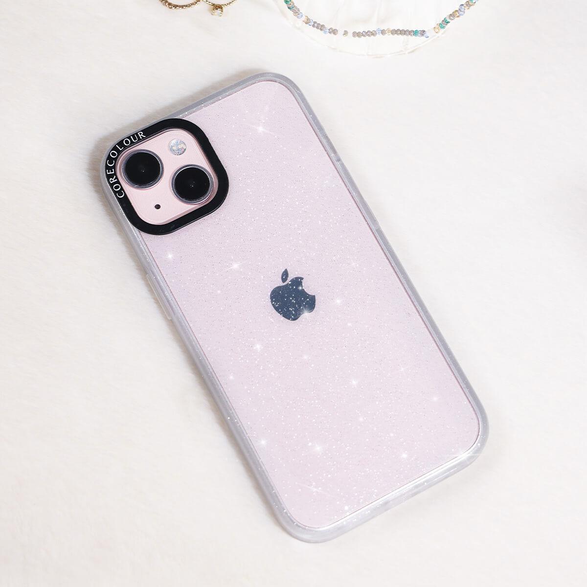 iPhone 15 Pro Max Clear Glitter Phone Case - CORECOLOUR