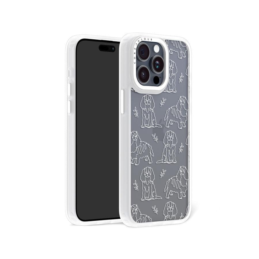 iPhone 15 Pro Max Cocker Spaniel Minimal Line Phone Case - CORECOLOUR
