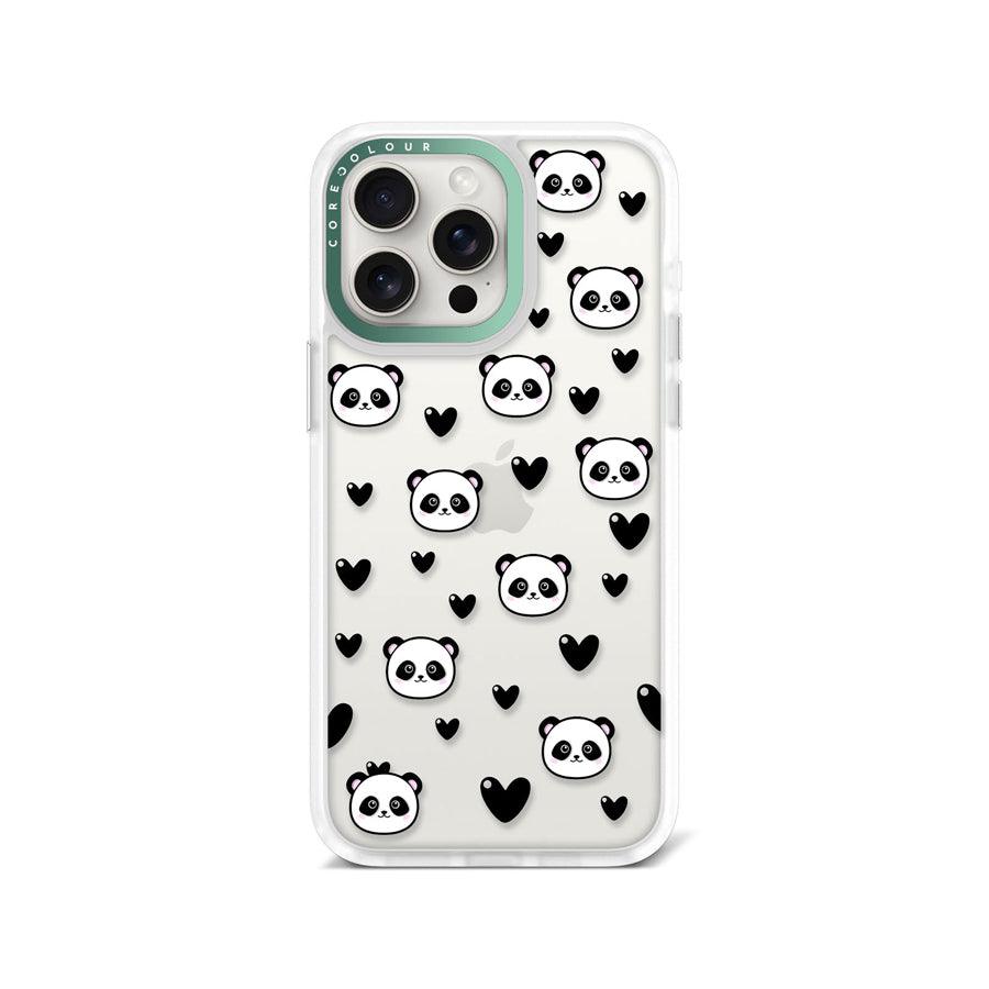 iPhone 15 Pro Max Panda Heart Phone Case - CORECOLOUR