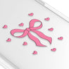 iPhone 15 Pro Max Pink Ribbon Heart Phone Case - CORECOLOUR