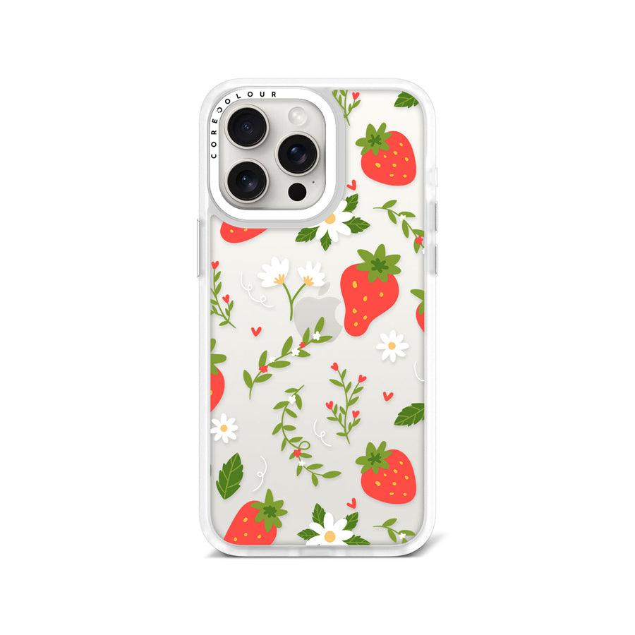 iPhone 15 Pro Max Strawberry Flower Phone Case - CORECOLOUR