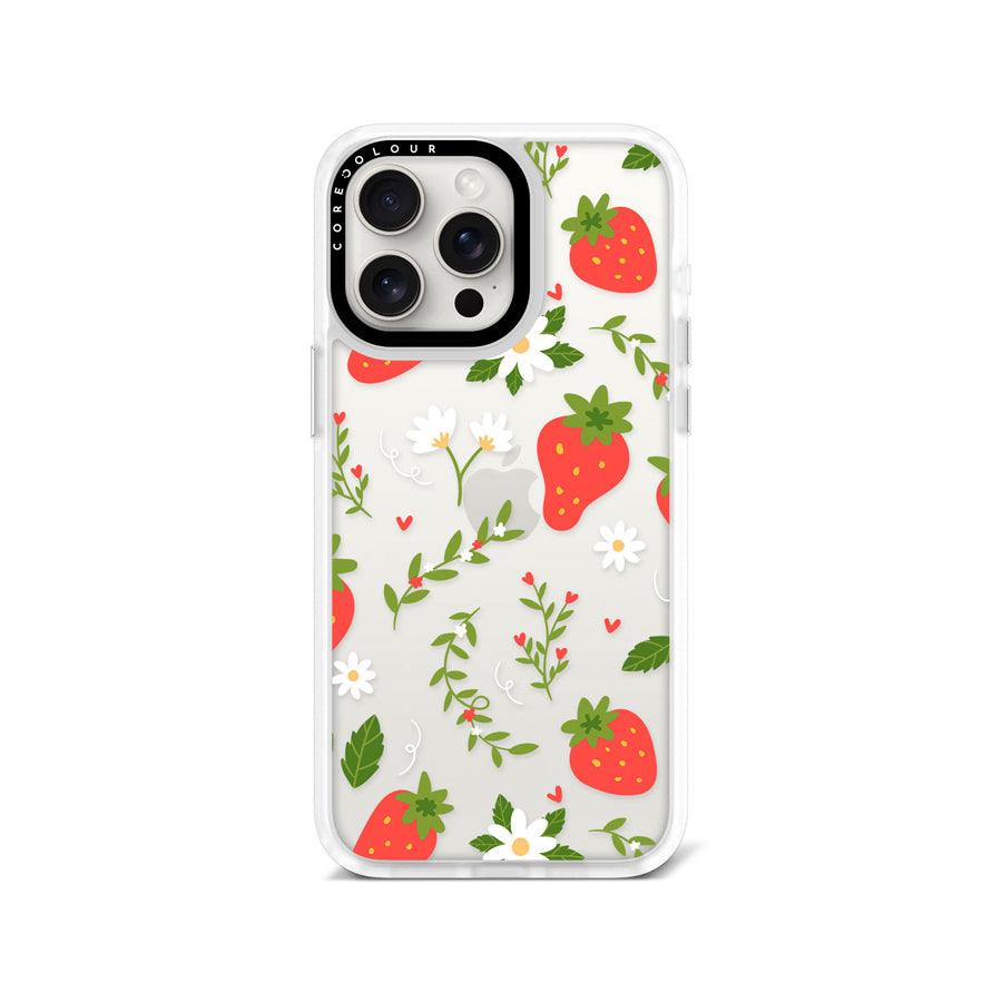 iPhone 15 Pro Max Strawberry Flower Phone Case - CORECOLOUR
