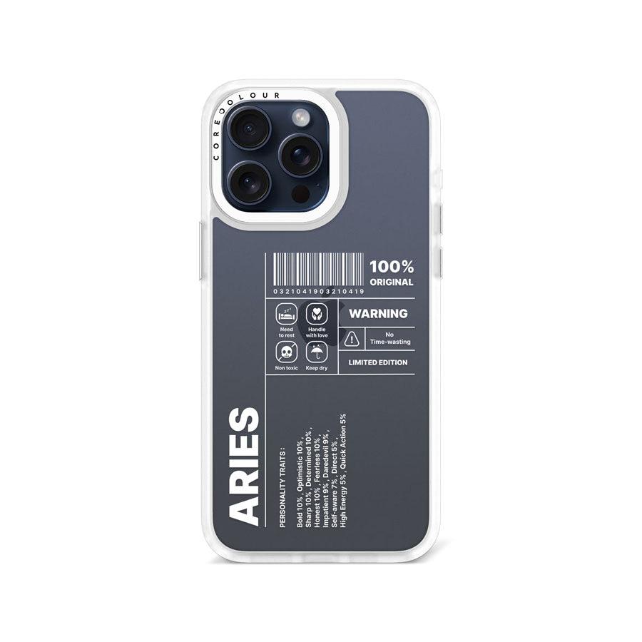 iPhone 15 Pro Max Warning Aries Phone Case - CORECOLOUR