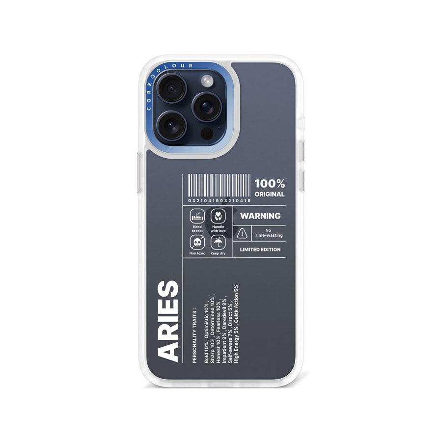 iPhone 15 Pro Max Warning Aries Phone Case - CORECOLOUR