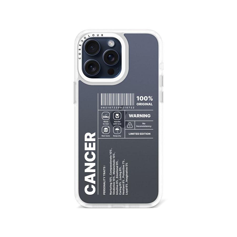 iPhone 15 Pro Max Warning Cancer Phone Case - CORECOLOUR