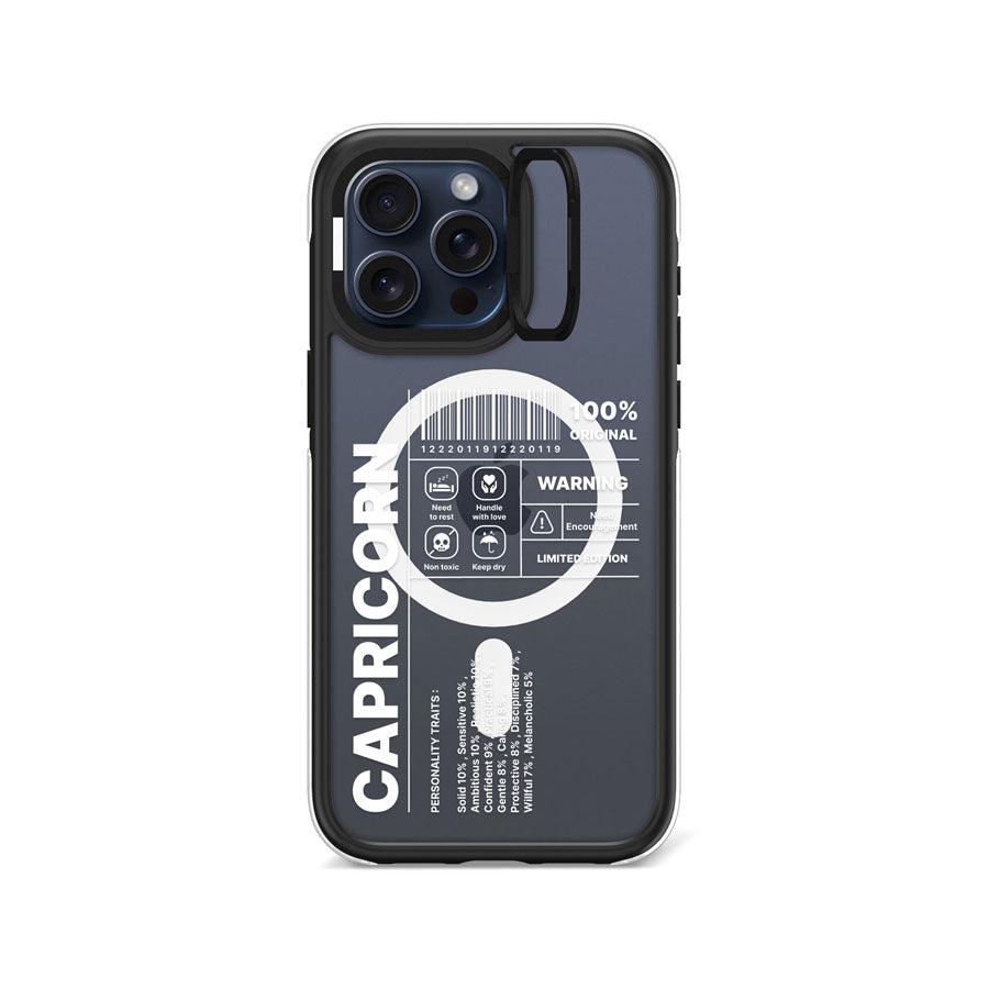 iPhone 15 Pro Max Warning Capricorn Ring Kickstand Case MagSafe Compatible - CORECOLOUR
