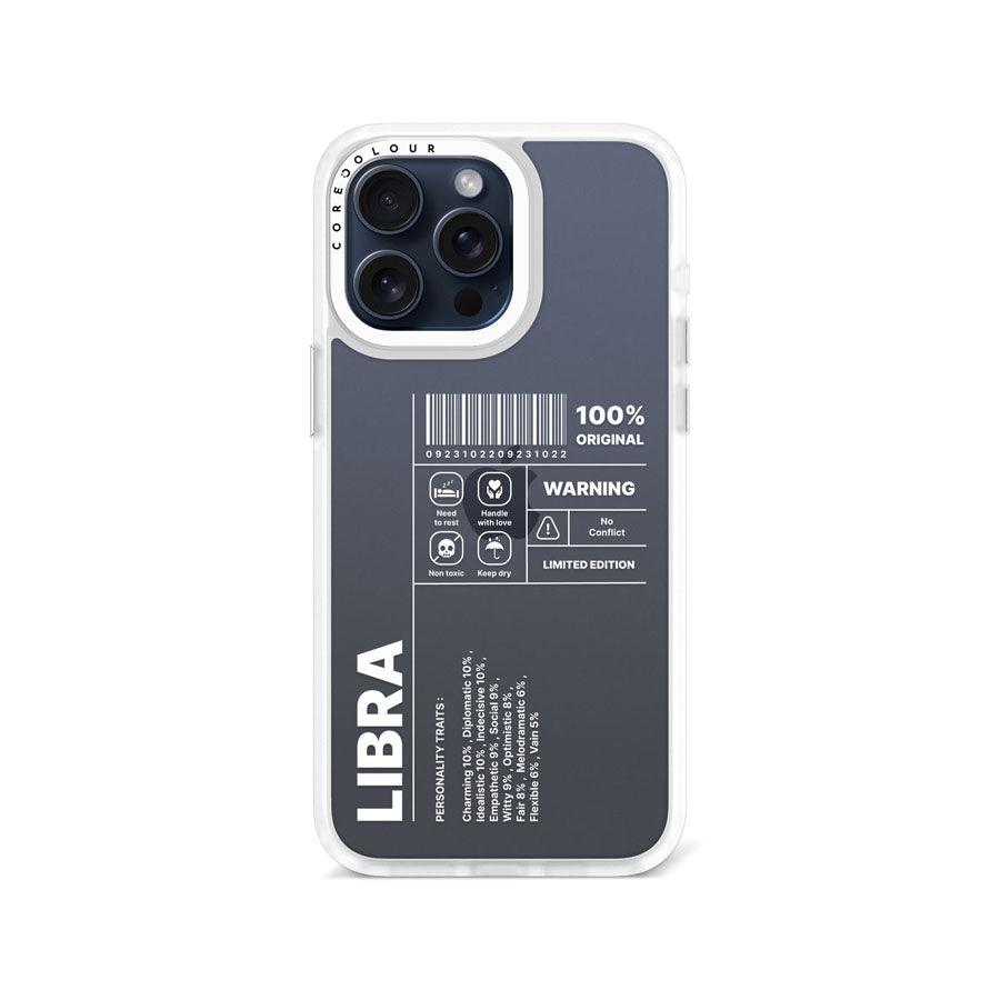 iPhone 15 Pro Max Warning Libra Phone Case - CORECOLOUR