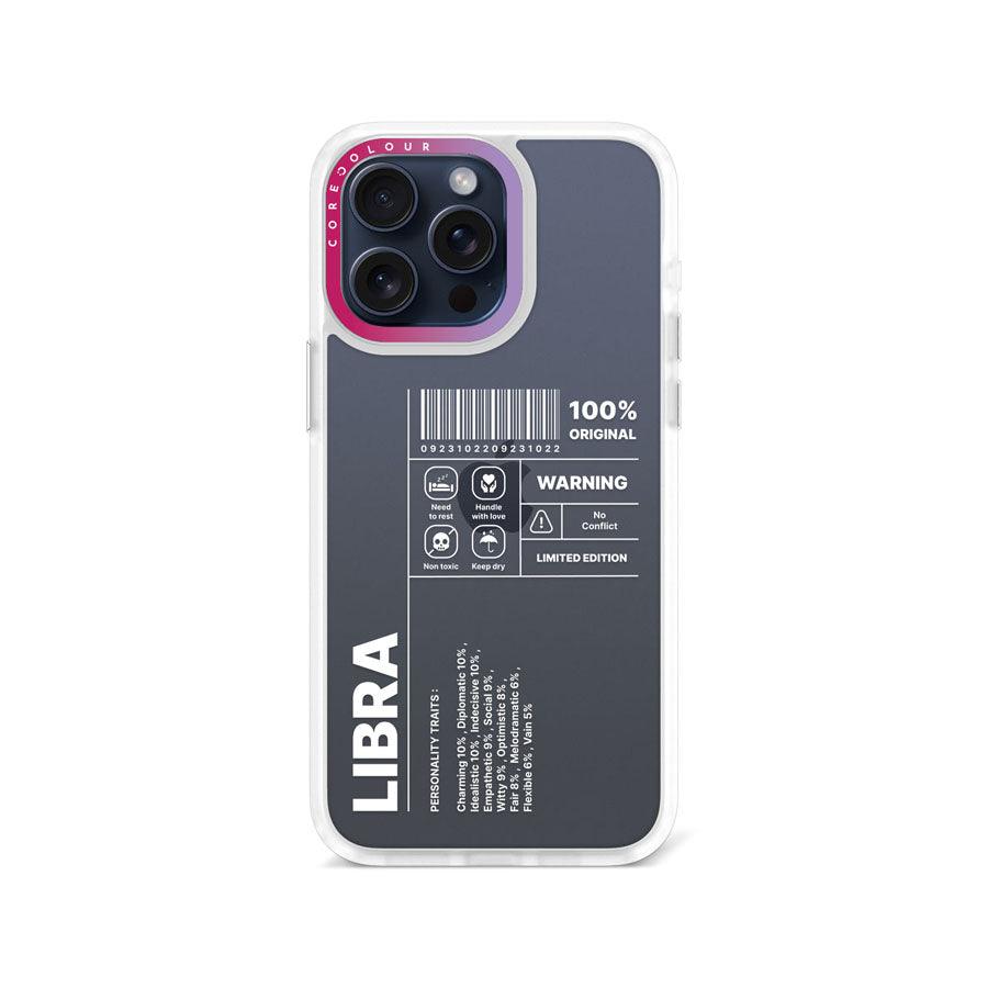 iPhone 15 Pro Max Warning Libra Phone Case - CORECOLOUR