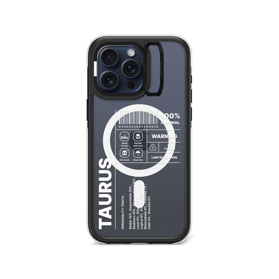 iPhone 15 Pro Max Warning! Taurus Ring Kickstand Case MagSafe Compatible - CORECOLOUR
