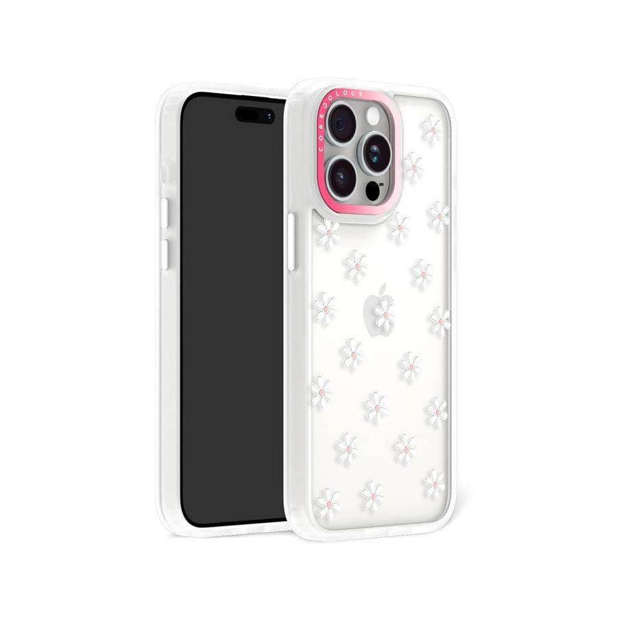 iPhone 15 Pro Max White Flower Mini Phone Case - CORECOLOUR