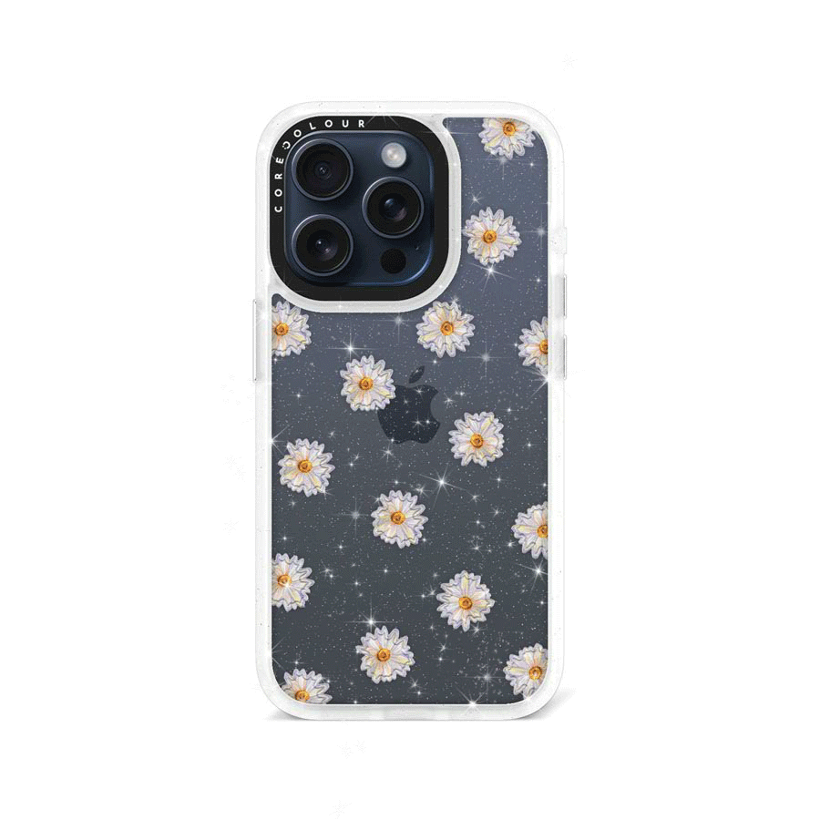 iPhone 15 Pro Oopsy Daisy Glitter Phone Case - CORECOLOUR